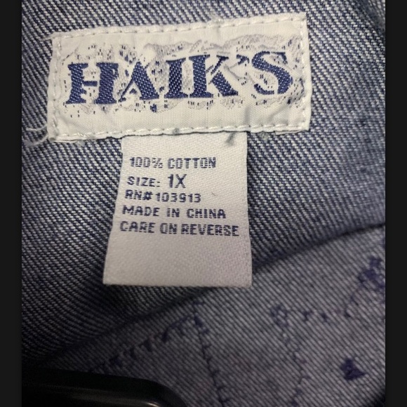 Haiks Women’s Jean jacket Size XL Dark wash access - Picture 3 of 3